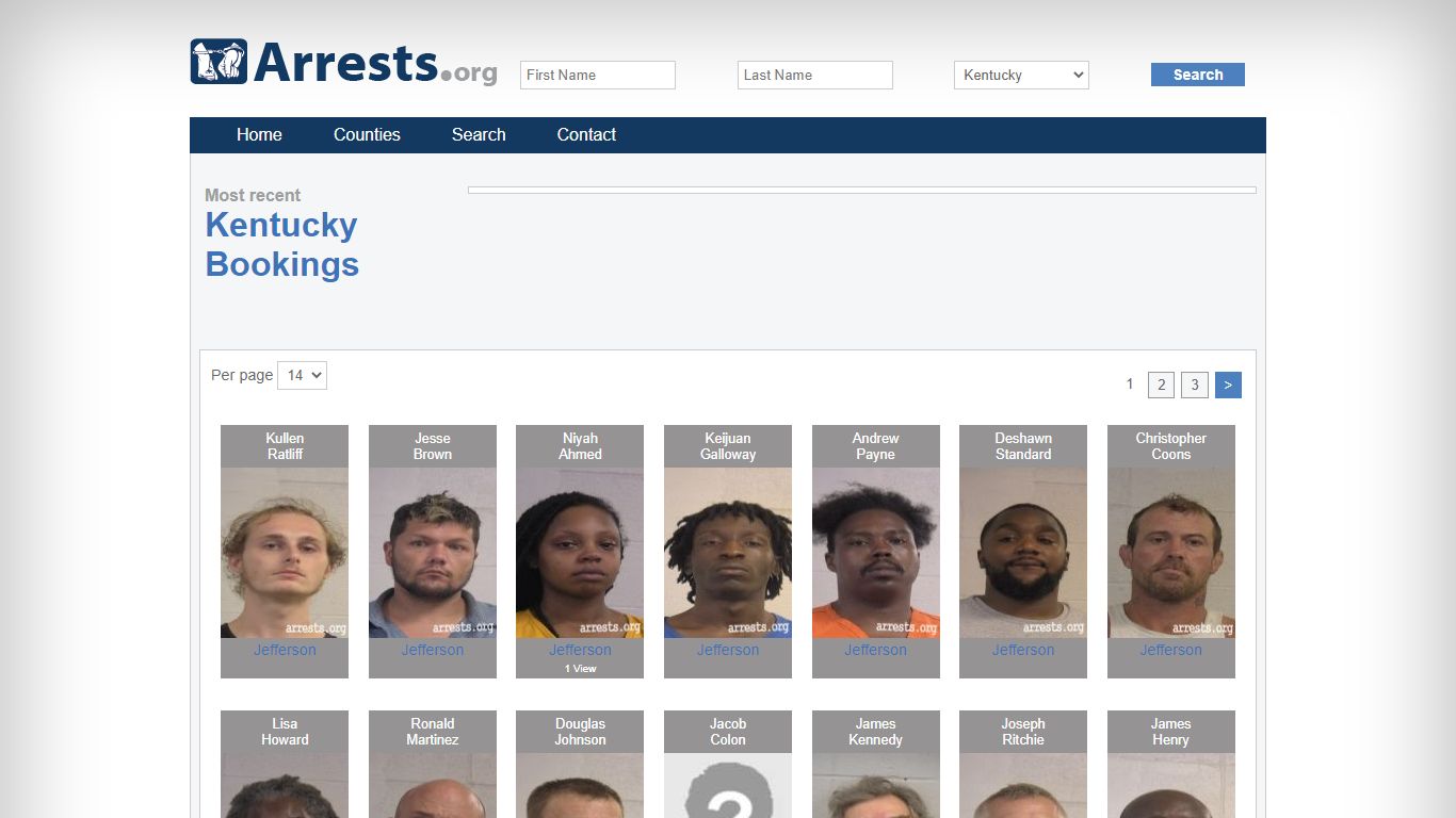 Kentucky Arrests and Inmate Search